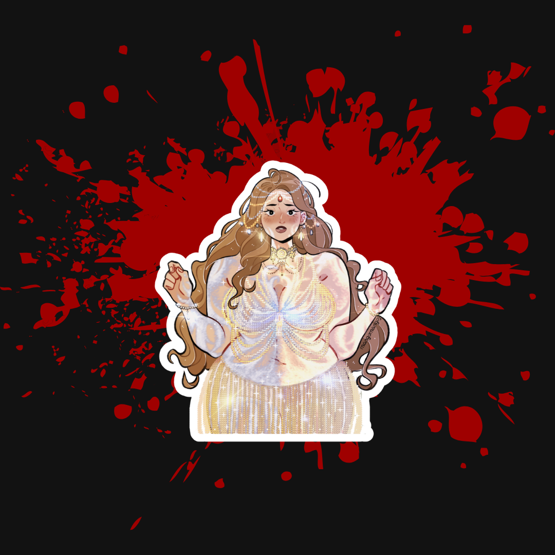 Red Queen Revelry Nessa Kiss-Cut Sticker