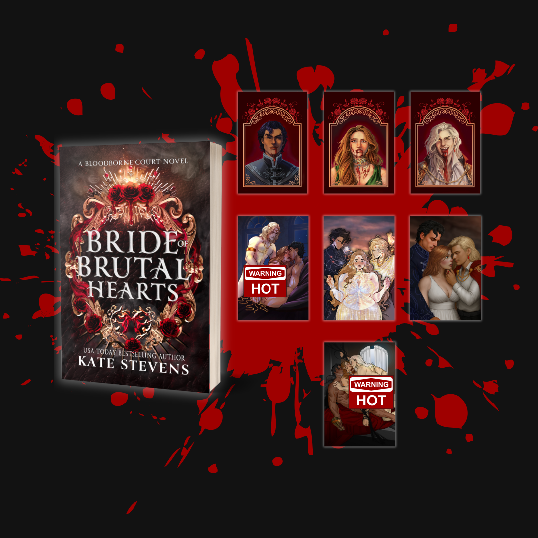 Bride of Brutal Hearts (Signed Paperback) Art Bundle